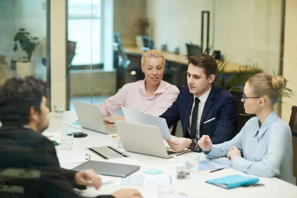 business meeting at office